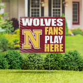 Northern State University Coroplast Yard Sign "Fans Play Here" - Collegiate Home