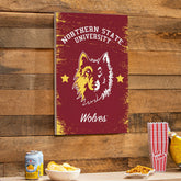 Northern State University Wood Wall Sign, 16x24 - Collegiate Home