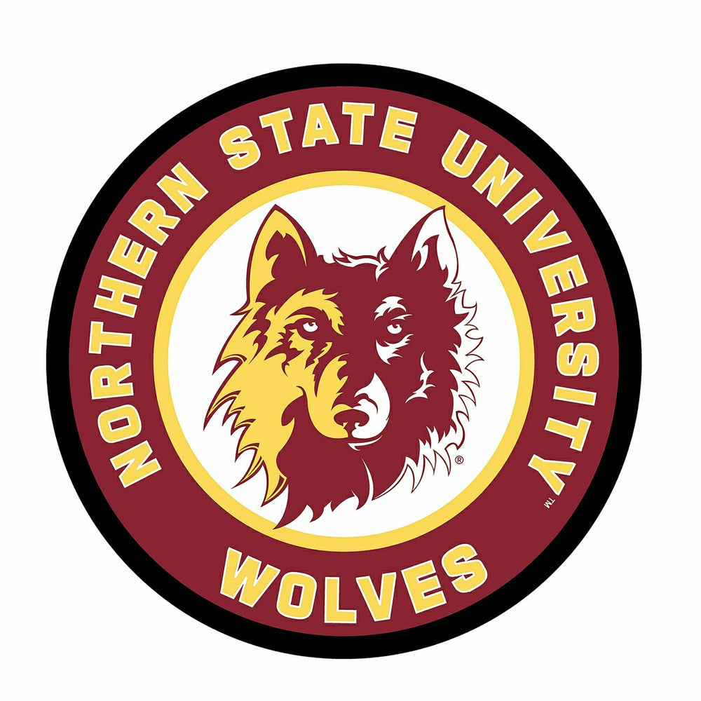 LED Wall Decor, Edgelite, Large Round, College, Northern State Univers - Collegiate Home