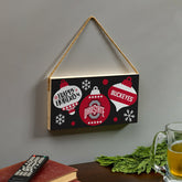 Ohio State University Holiday Wood Wall Sign, 6x11 - Collegiate Home