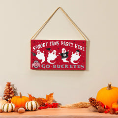 Ohio State University Halloween Wood Wall Sign, 6x11 - Collegiate Home