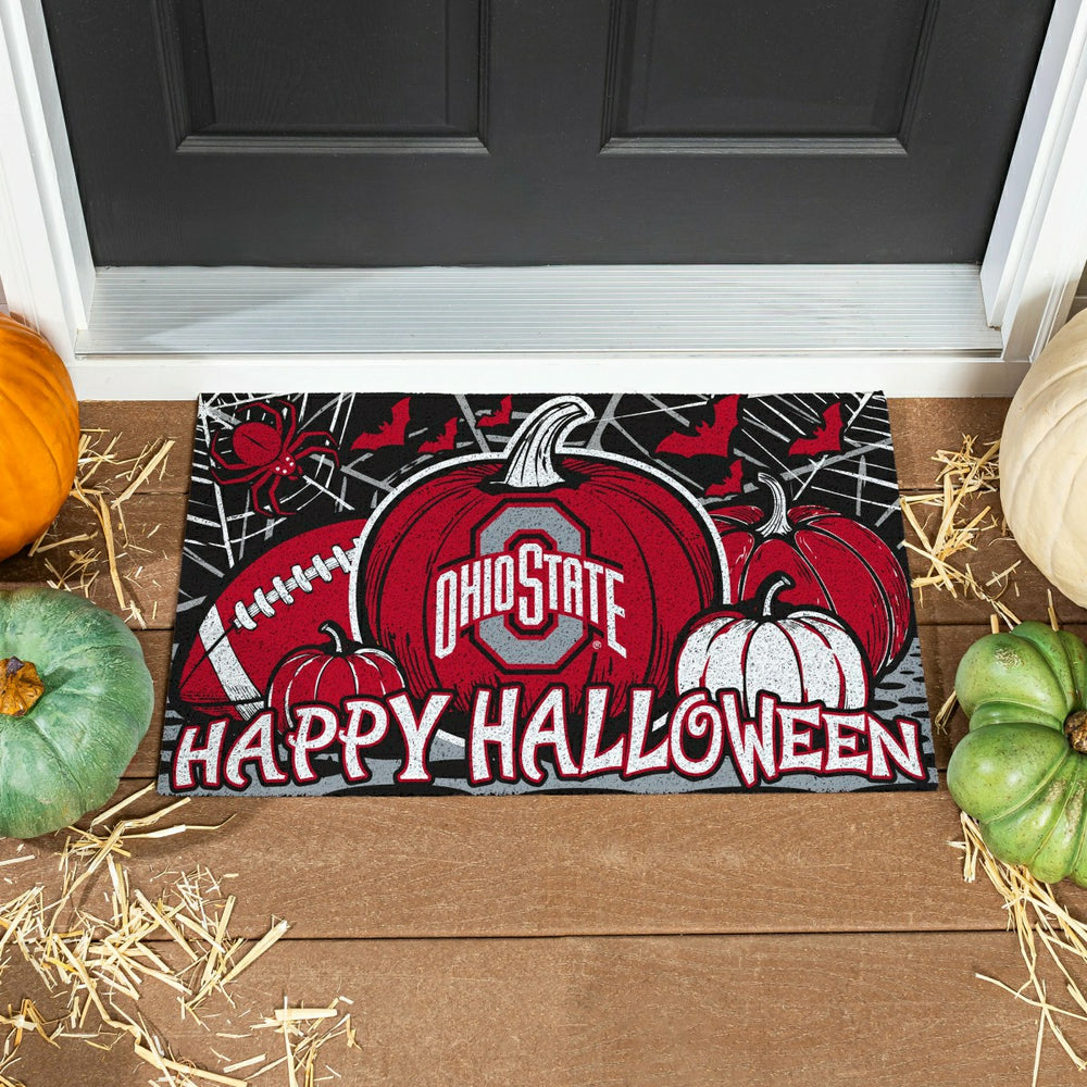 Ohio State University Halloween PVC Mat, 28"x16" - Collegiate