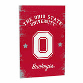 Ohio State University Wood Wall Sign, 16x24 - Collegiate Home
