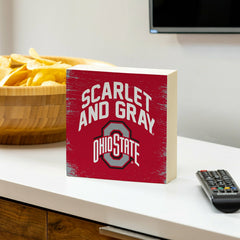 Ohio State University Plock, Down Home Fans, 6x6 - Collegiate Home
