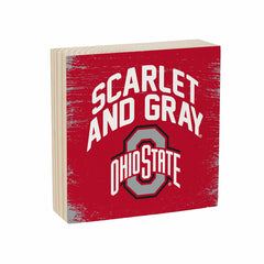 Ohio State University Plock, Down Home Fans, 6x6 - Collegiate Home