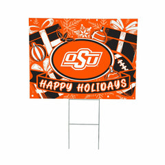 Oklahoma State University Yard Sign, Holiday - Collegiate Home