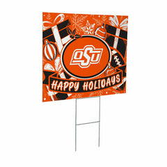 Oklahoma State University Yard Sign, Holiday - Collegiate Home