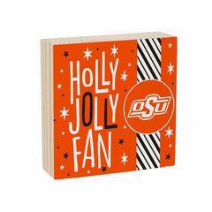 Oklahoma State University Block, Holiday, 6x6 - Collegiate Home