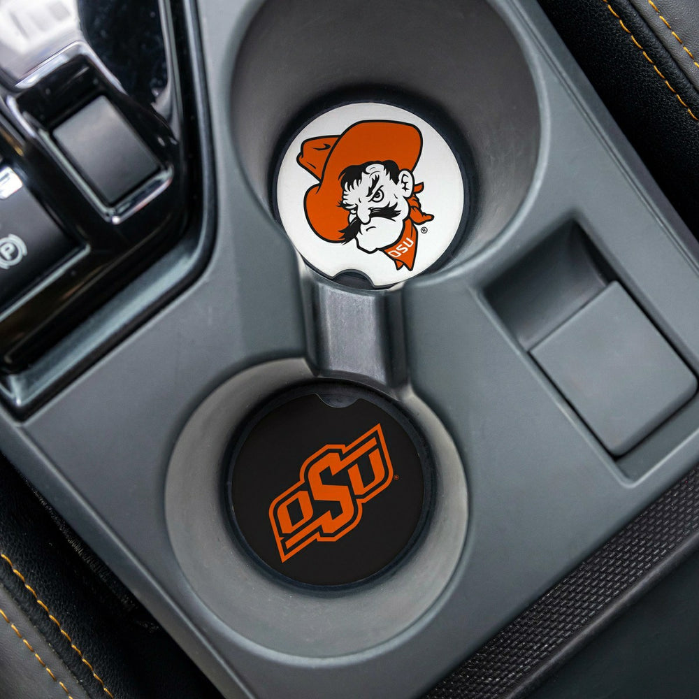 Oklahoma State University Car Coaster Set, 2pc - Collegiate Home