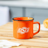 Oklahoma State University Ceramic Camp Cup with Enamel Finish, 14oz - Collegiate Home