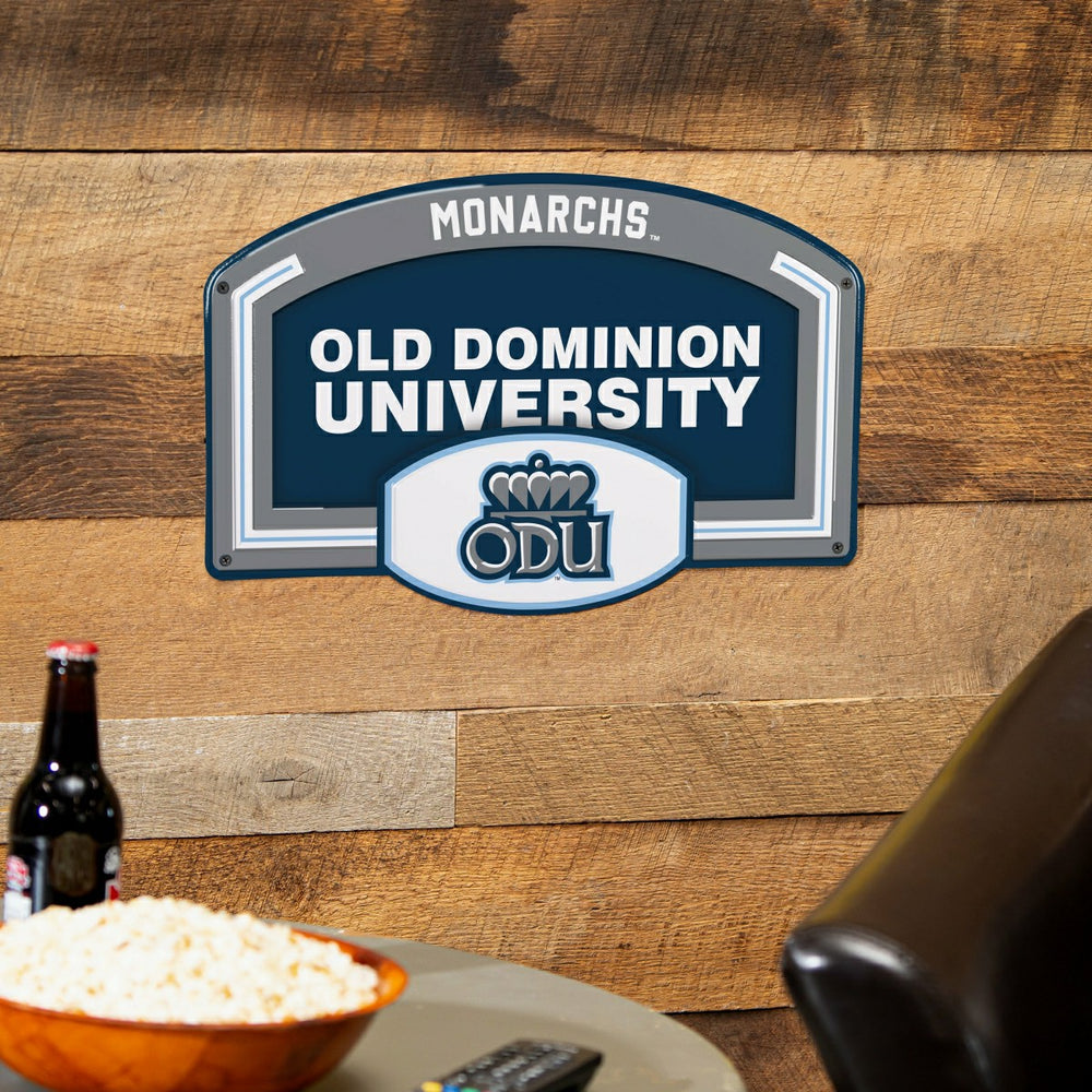 Old Dominion University USA Embossed Steel Wall Sign, 11" x 17" - Collegiate Home