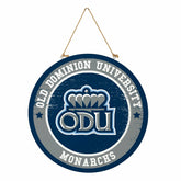 Old Dominion University Round Door Décor with Hanging Rope, 18x18 - Collegiate Home