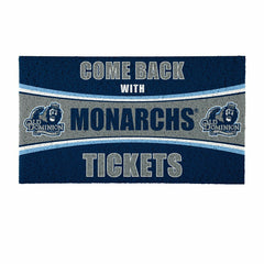 28" x 16" PVC Trapper Mat, Come Back with Tickets, Old Dominion Univer - Collegiate