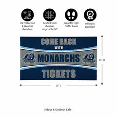 28" x 16" PVC Trapper Mat, Come Back with Tickets, Old Dominion Univer - Collegiate