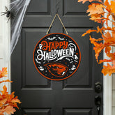 Oregon State University Halloween Round Door Décor with Hanging Rope, - Collegiate Home