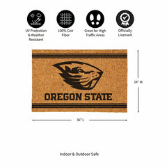 Oregon State University Large One Color Coir Mat, 36"x24" - Collegiate