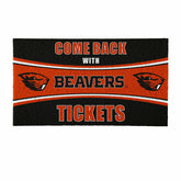 28" x 16" PVC Trapper Mat, Come Back with Tickets, Oregon State Univer - Collegiate