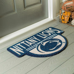 NCAA Team Shaped Coir Door Mat, Penn State Nittany Lions - Collegiate
