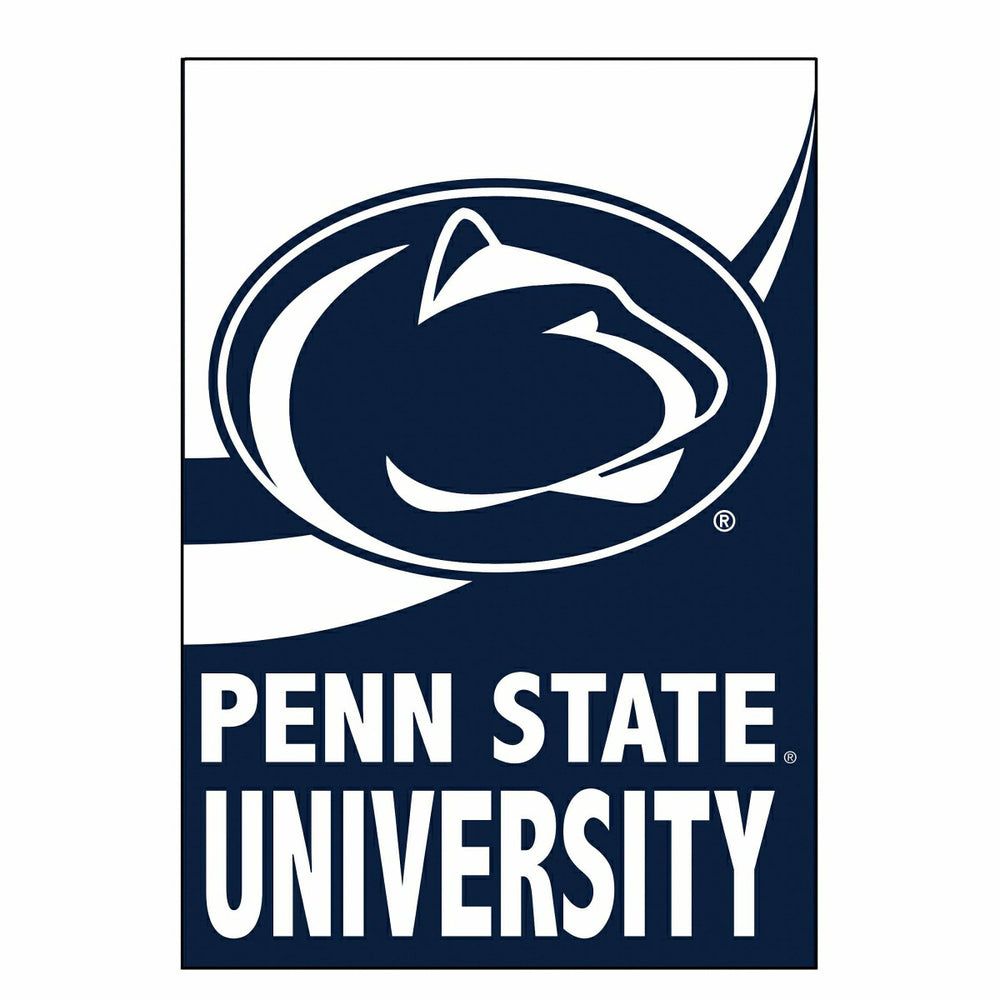 Penn State Burlap House Flag - Collegiate Home