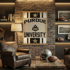 Purdue University, Canvas Wall Tapestry, Large, 54x36 - Collegiate Home
