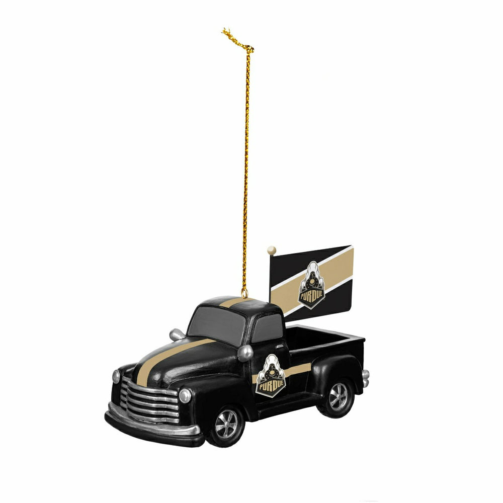 Purdue University Rally Truck Ornament, Set of 2 - Collegiate Home