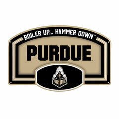 Purdue University USA Embossed Steel Wall Sign, 11" x 17" - Collegiate Home