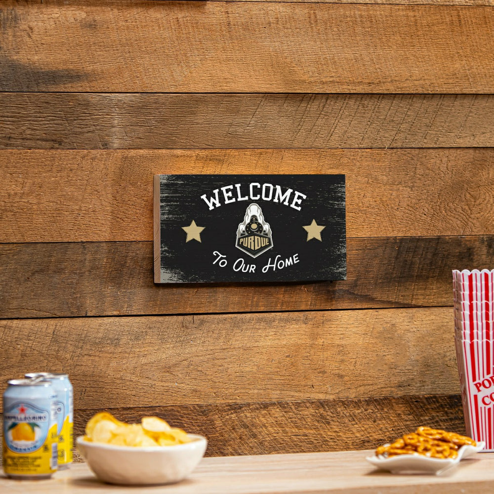 Purdue University Wood Wall Sign, 6x11 - Collegiate Home