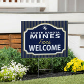 South Dakota School of Mines & Technology Coroplast Yard Sign, "Fans W - Collegiate Home