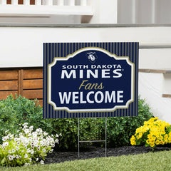 South Dakota School of Mines & Technology Coroplast Yard Sign, "Fans W - Collegiate Home