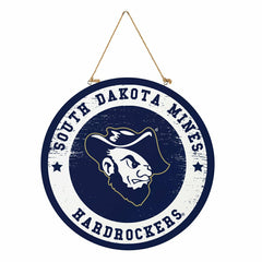 South Dakota School of Mining and Technology Round Door Décor with Han - Collegiate Home