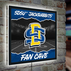 South Dakota State University 23"H x 23"L LED Wall Decor, Edgelite, Sq - Collegiate Home