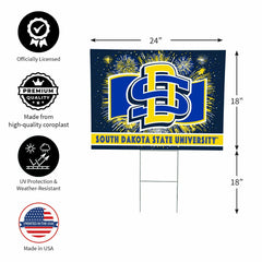 South Dakota State University Yard Sign, Patriotic - Collegiate Home