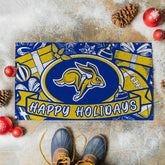 South Dakota State University Holiday PVC Mat, 28"x16" - Collegiate