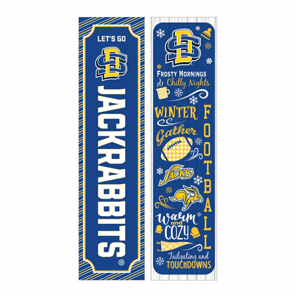 46" Double Sided Leaner, South Dakota State University, Winter Seasona - Collegiate Home