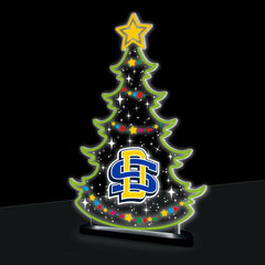 South Dakota State University College Holiday Tree Desklite LED Decor - Collegiate Home