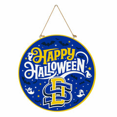 South Dakota State University Halloween Round Door Décor with Hanging - Collegiate Home