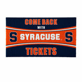 28" x 16" PVC Trapper Mat, Come Back with Tickets, Syracuse University - Collegiate