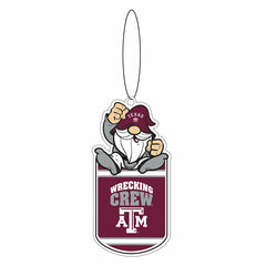 Texas A&M Gift Tag Ornament, Gnome Fan - Collegiate Home