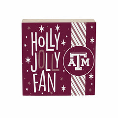 Texas A&M Block, Holiday, 6x6 - Collegiate Home