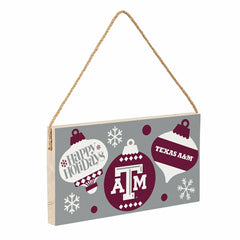 Texas A&M Holiday Wood Wall Sign, 6x11 - Collegiate Home