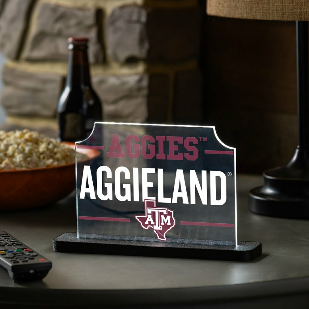 Texas A&M College Rectangle Desklite LED Decor - Collegiate Home