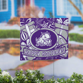 Texas Christian University Yard Sign, Holiday - Collegiate Home
