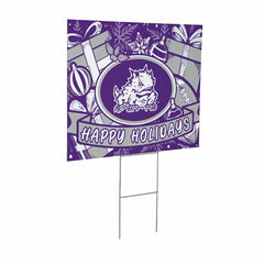 Texas Christian University Yard Sign, Holiday - Collegiate Home
