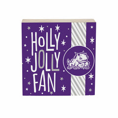 Texas Christian University Block, Holiday, 6x6 - Collegiate Home