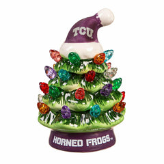 4" Mini LED Tabletop Christmas Tree, Set of 2, Texas Christian Univers - Collegiate Home