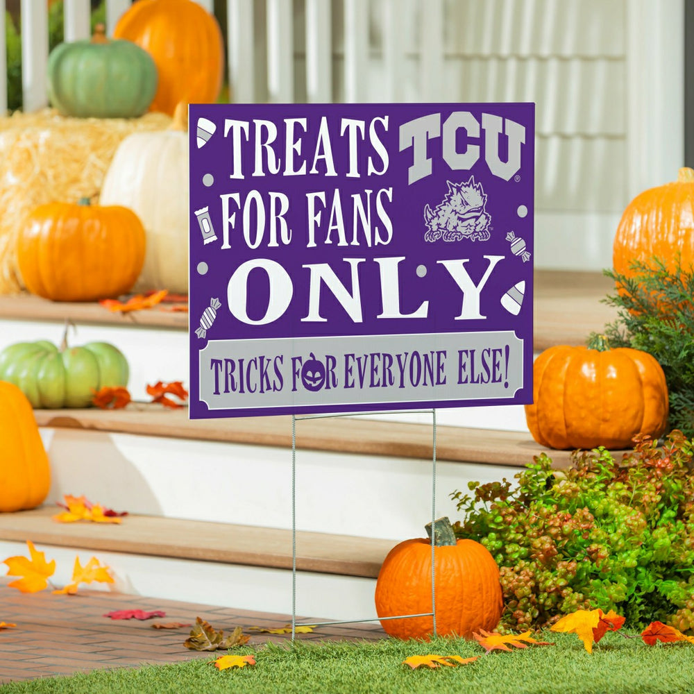 Texas Christian University Yard Sign, Halloween Treats for Fans - Collegiate Home