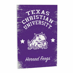 Texas Christian University Wood Wall Sign, 16x24 - Collegiate Home