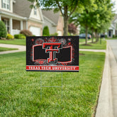 Texas Tech University Yard Sign, Patriotic - Collegiate Home