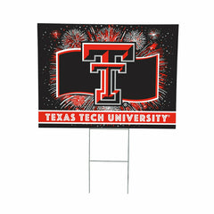 Texas Tech University Yard Sign, Patriotic - Collegiate Home