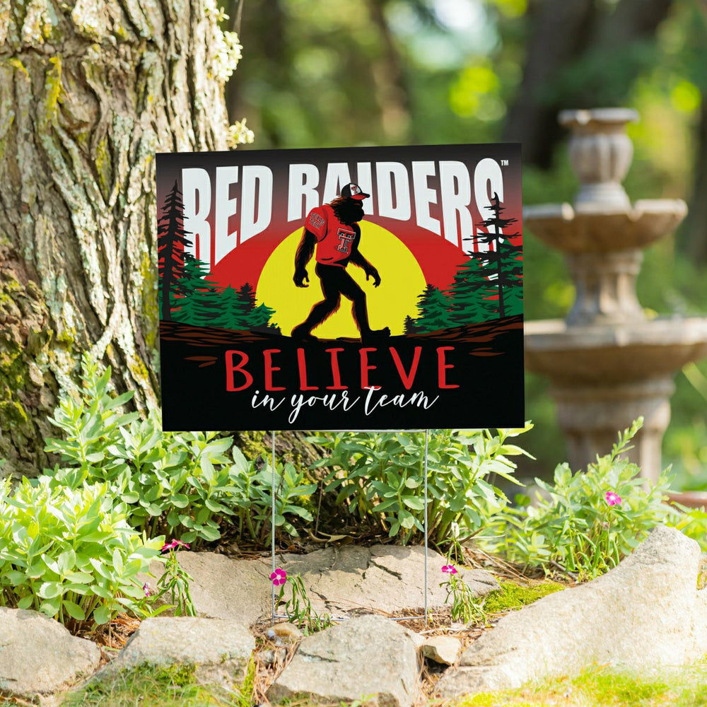 Texas Tech University Yard Sign, Bigfoot - Collegiate Home
